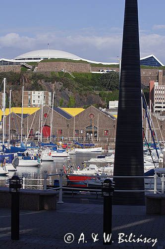 port jachtowy Albert Harbour w St. Helier, wyspa Jersey, Channel Islands, Wyspy Normandzkie