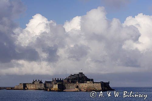 twierdza Elizabeth Castle w St. Helier, wyspa Jersey, Channel Islands, Wyspy Normandzkie