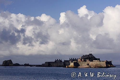 twierdza Elizabeth Castle w St. Helier, wyspa Jersey, Channel Islands, Wyspy Normandzkie