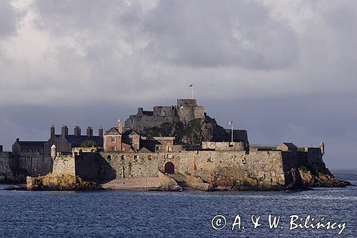 twierdza Elizabeth Castle w St. Helier, wyspa Jersey, Channel Islands, Wyspy Normandzkie