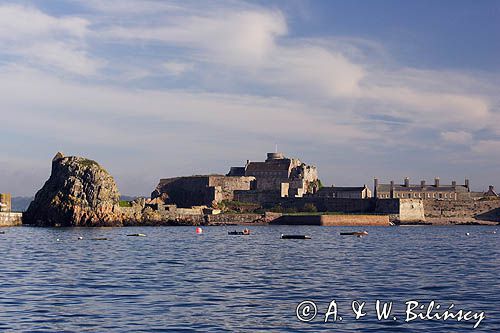 twierdza Elizabeth Castle w St. Helier, wyspa Jersey, Channel Islands, Wyspy Normandzkie