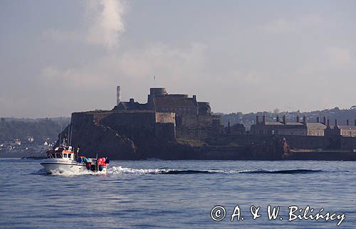 twierdza Elizabeth Castle w St. Helier, wyspa Jersey, Channel Islands, Wyspy Normandzkie