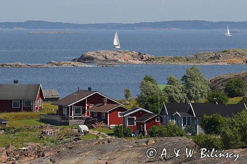 wioska i jachty, wyspa Jurmo, szkiery Turku, Finlandia Jurmo Island, Finland