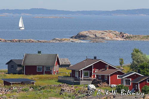 wioska i jachty, wyspa Jurmo, szkiery Turku, Finlandia Jurmo Island, Finland