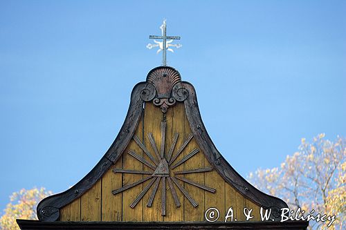 Kałów zabytkowy kościół powiat Poddębice