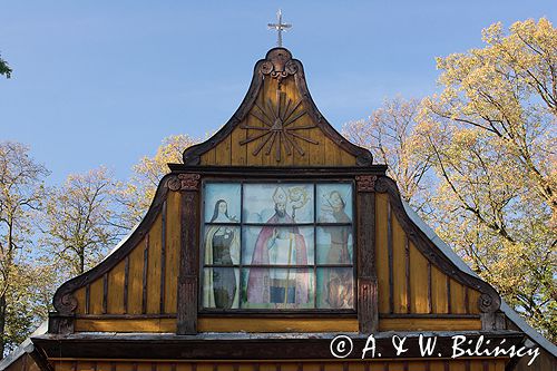 Kałów zabytkowy kościół powiat Poddębice