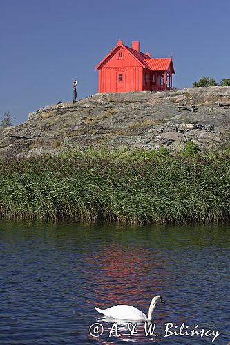 Karlskrona, instalacja na wyspie w centrum, Szwecja wysepka Stakholmen