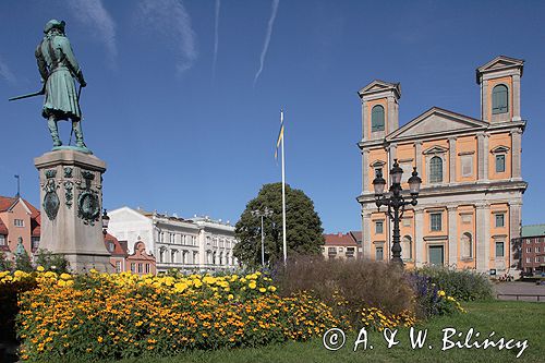 Karlskrona, Szwecja Stortorget i Fredrikskyrka