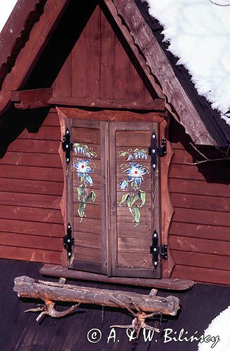 stylowe okno w Karpaczu