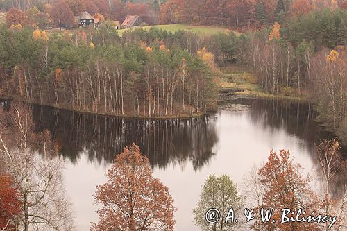 Kaszuby Ziemia Bytowska koło Piaszna, widok z Góry Lemana