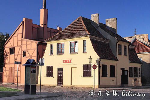 zabytkowy dom na Starówce, Kłajpeda, Litwa Klajpeda, Lithuania