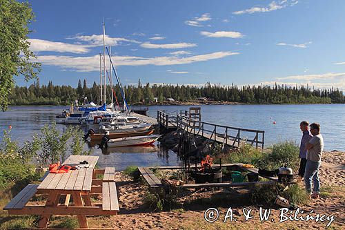 przystań na wyspie Kluntarna, Archipelag Lulea, Szwecja, Zatoka Botnicka &#169; Agnieszka & Włodek Bilińscy, przejście koło wyspy Romelson, Szwecja, Zatoka Botnicka