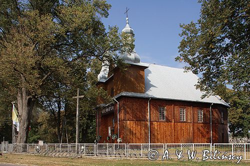 Kodeniec zabytkowa cerkiew grekokatolicka obecnie kościół katolicki / z 1791 roku / powiat Parczew