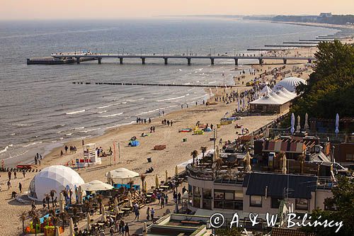 Kołobrzeg, plaża i molo