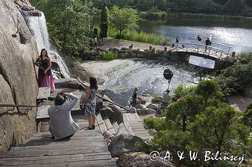 Trzy sesje fotograficzne w parku wodnym w Kotka, Zatoka Fińska, Finlandia