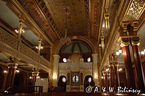 Cracow Krakowski Kazimierz żydowskie miasto Synagoga Tempel, wnętrze