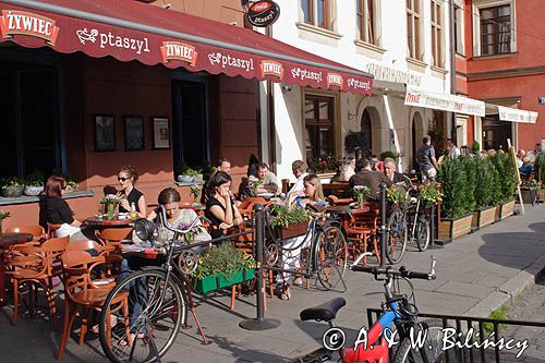 Cracow Krakowski Kazimierz żydowskie miasto fragment ulicy Szerokiej