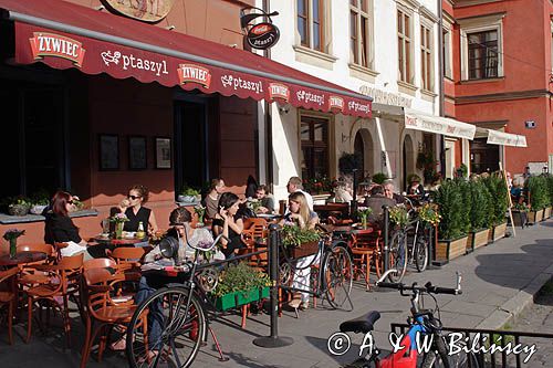 Cracow Krakowski Kazimierz żydowskie miasto fragment ulicy Szerokiej