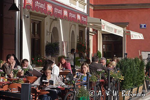 Cracow Krakowski Kazimierz żydowskie miasto fragment ulicy Szerokiej