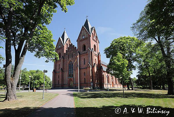 Kościół w Kristinehamn, nad jeziorem Vanern, Wener, Szwecja