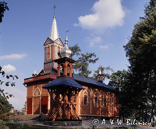 Krzywosądz, kościół drewniany, Kujawy, Polska