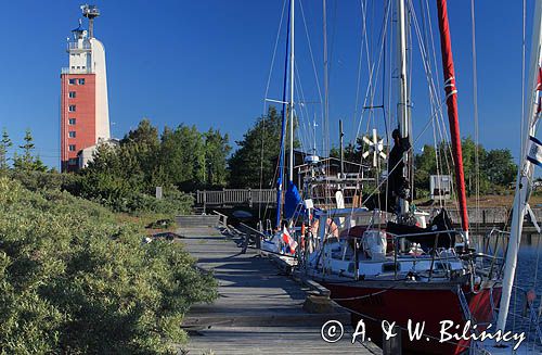 port i latarnia morska na wyspie Kylmapihlaja, Finlandia, Zatoka Botnicka