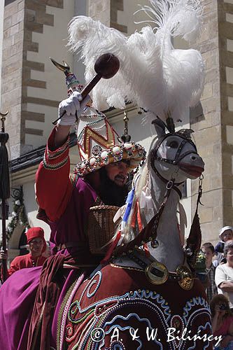 Cracow Lajkonik na dziedzińcu klasztoru sióstr Norbertanek