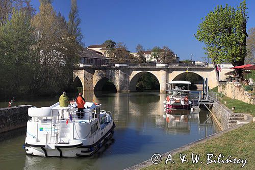 w Lavardac, rzeka Baise, Penichette, Gaskonia, Francja