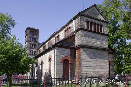 Lidzbark Warmiński, dawny kościół ewangelicki, obecnie cerkiew prawosławna, pseudoromanska bazylika