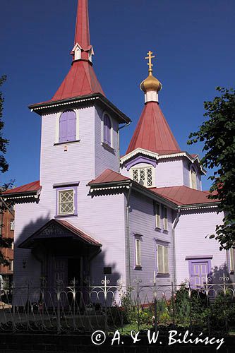 drewniana cerkiew, Liepaja, Łotwa wooden orthodox church, Liepaja, Latvia