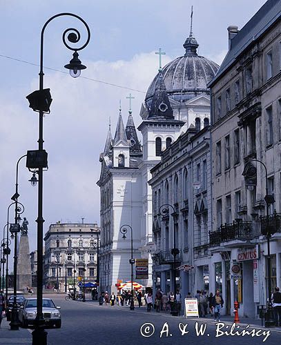 Łódź, ulica Piotrkowska i plac Wolności, Kościół pod wezwaniem Zesłania Ducha Świętego