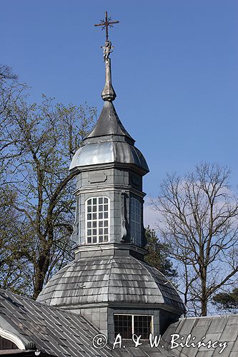 Łomnica zabytkowy kościół drewniany powiat Nowy Tomyśl - Wielkopolska