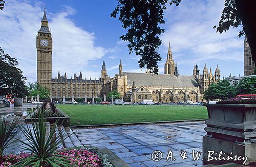Londyn Big Ben i Parlament