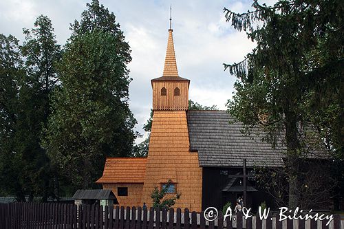 Łopuszna zabytkowy kościół z XVI wieku powiat Nowy Targ