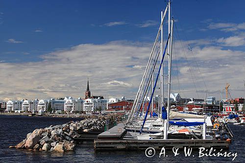 port jachtowy, marina w Lulea, Archipelag Lulea, Szwecja, Zatoka Botnicka