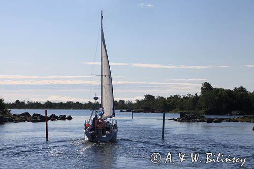 tor wodny przy wyspie Malskaret, Malskarssund, Archipelag Kvarken, Finlandia, Zatoka Botnicka