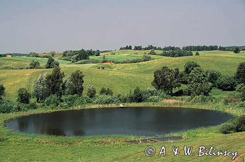 Pojezierze Mrągowskie koło wsi Maradki