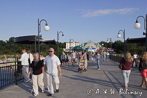 Międzyzdroje, molo, Wyspa Wolin, deptak