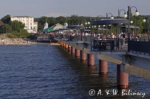 Międzyzdroje, molo, Wyspa Wolin, deptak