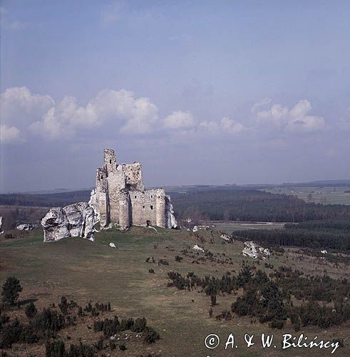 Mirów ruiny zamku szlak Orlich Gniazd Jura Krakowsko-Częstochowska