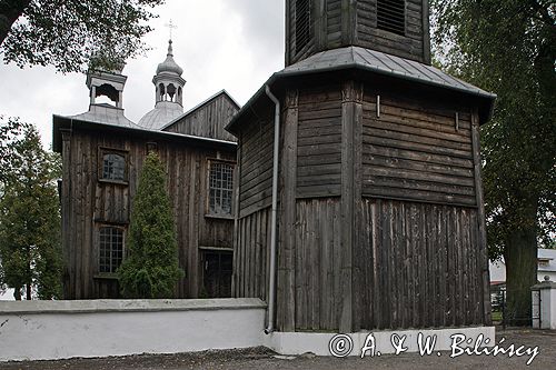 Mnichów zabytkowy kościół barokowy z 1765-70 roku powiat Jędrzejów