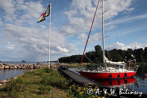 port jachtowy Lakhamn w Monsteras, Szwecja