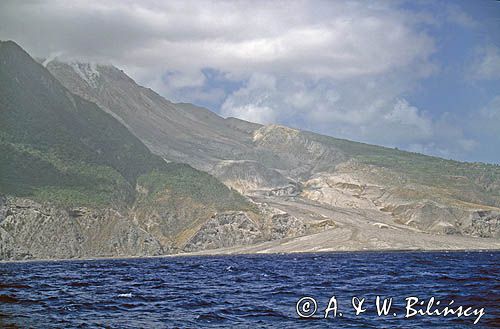 Soufriere Hills, Soufriere, wulkan na wyspie Montserrat na Morzu Karaibskim., Małe Antyle, Montserrat, Karaiby