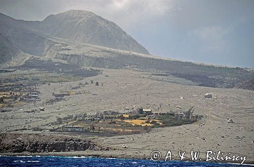 Soufriere Hills, Soufriere, wulkan na wyspie Montserrat na Morzu Karaibskim., Małe Antyle, Montserrat, Karaiby