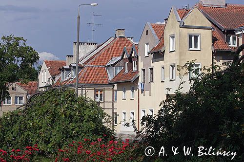 Morąg, kamienice, domy mieszkalne