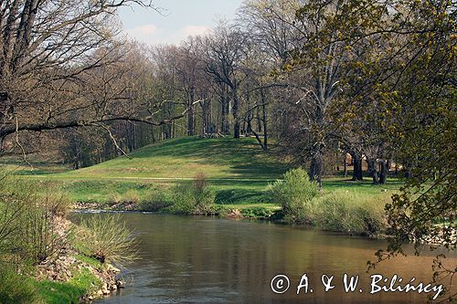 Park Mużakowski, Łęknica, lista światowego dziedzictwa UNESCO, rzeka Nysa Łużycka, widok ze strony niemieckiej