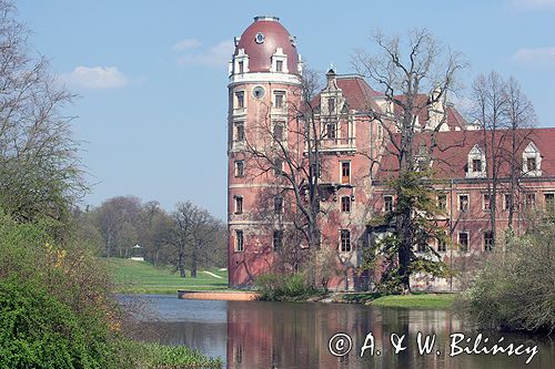 Park Mużakowski, Łęknica, lista światowego dziedzictwa UNESCO, Nowy Zamek po stronie niemieckiej