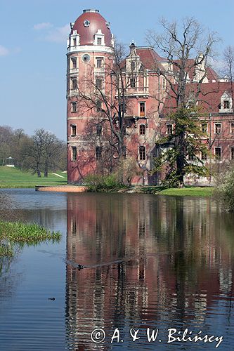 Park Mużakowski, Łęknica, lista światowego dziedzictwa UNESCO, Nowy Zamek po stronie niemieckiej