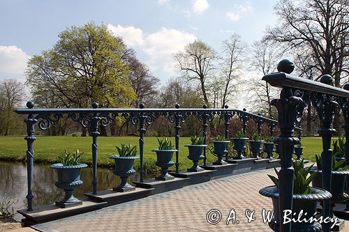 Park Mużakowski, Łęknica, lista światowego dziedzictwa UNESCO mostek w parku po stronie niemieckiej