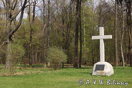 Park Mużakowski, Łęknica, lista światowego dziedzictwa UNESCO krzyż na tarasie Mauzoleum, strona polska